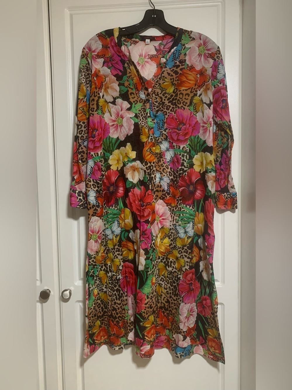 Johnny Was Long Sleeves Floral Dress Size Small